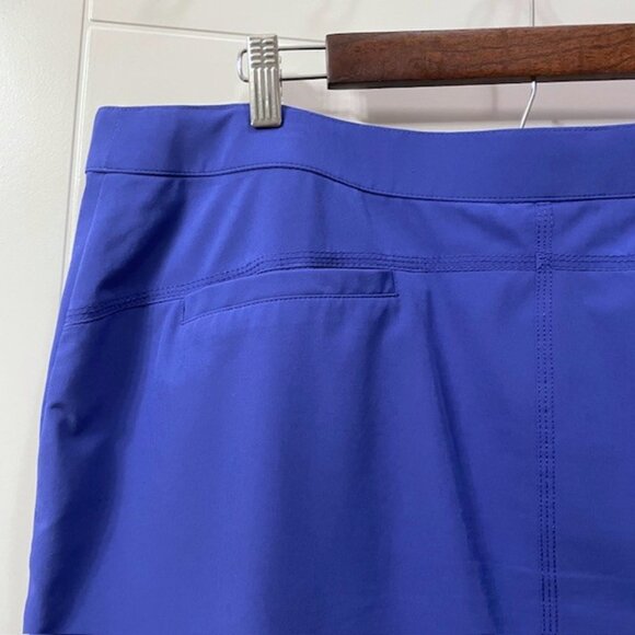 Chico’s Zenergy Golf Skort Size Large Cobalt Blue Sporty Tennis Activewear - Picture 7 of 14